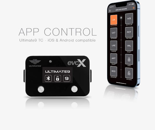 evcx throttle controller screen and app