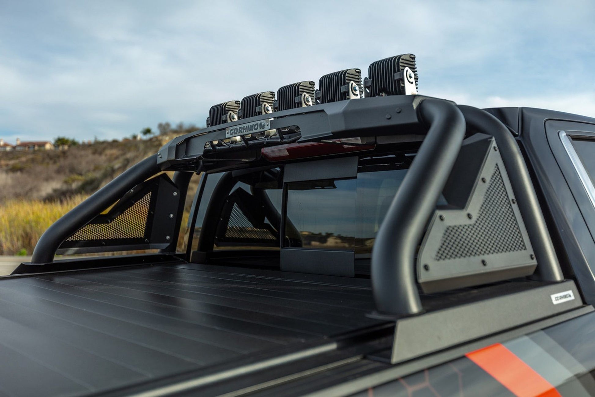 Go Rhino Sports Bar 2.0 with actuator on Ute