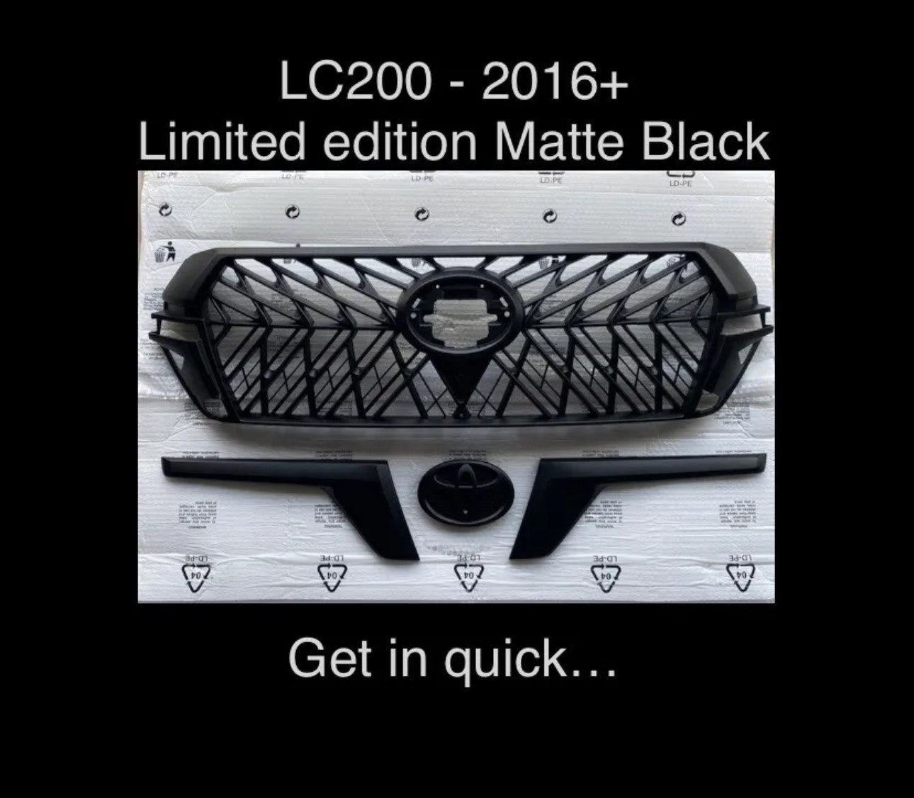 Toyota Landcruiser 200 Series 2016+ Spyder Grill