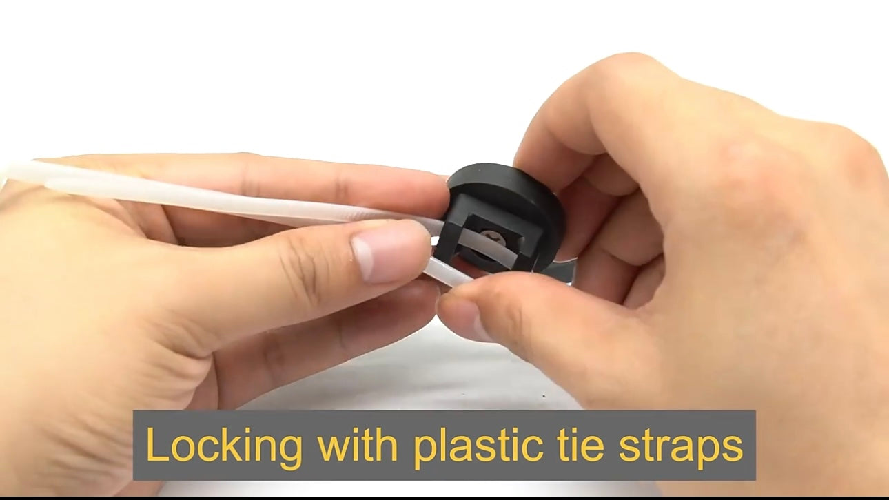 Magnetic Zip Tie Holder 22mm Base – Weatherproof Rubber Sealed for Outdoor Use