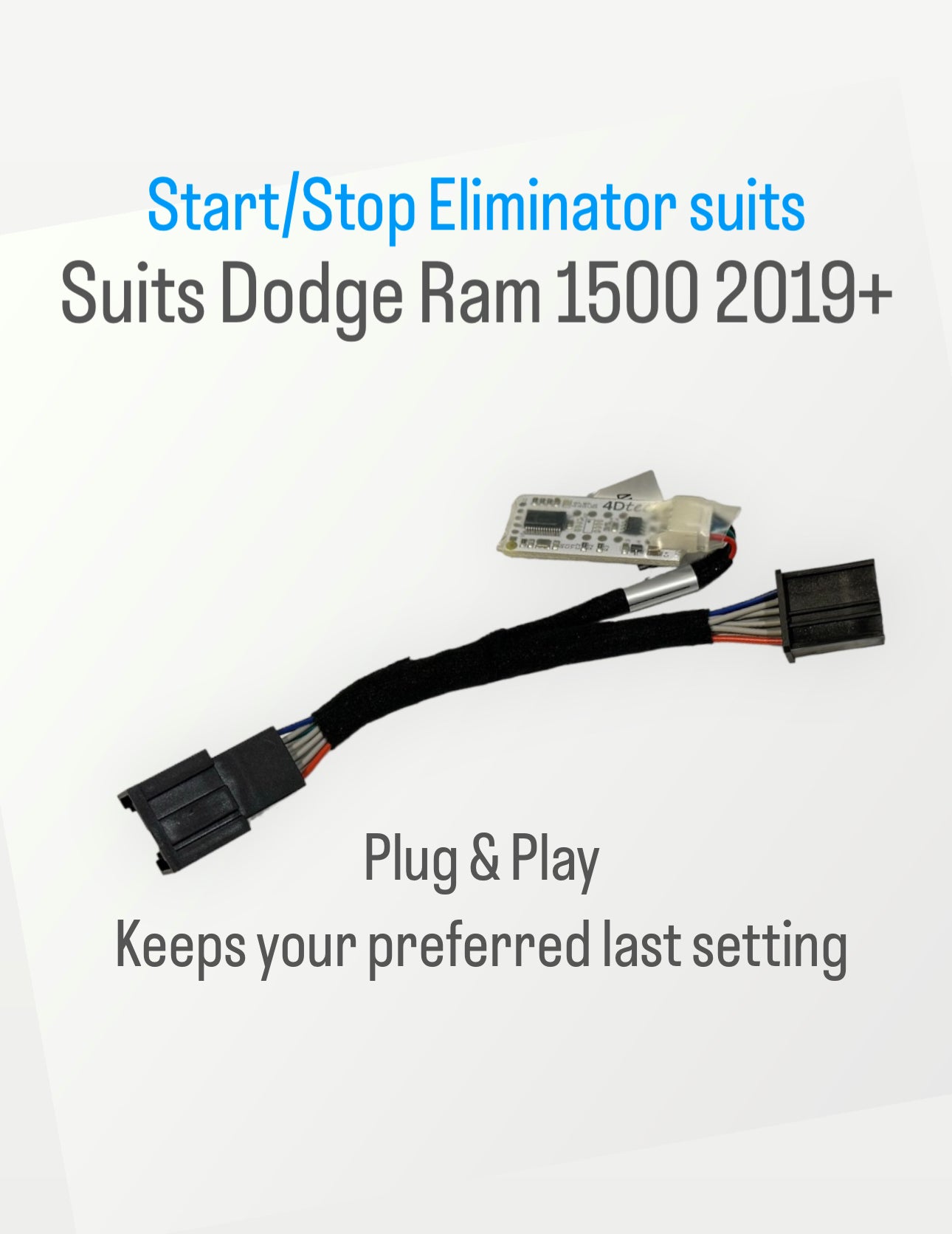 Dodge Ram 1500 - Auto Start/Stop Eliminator – Complete Vehicle Designs