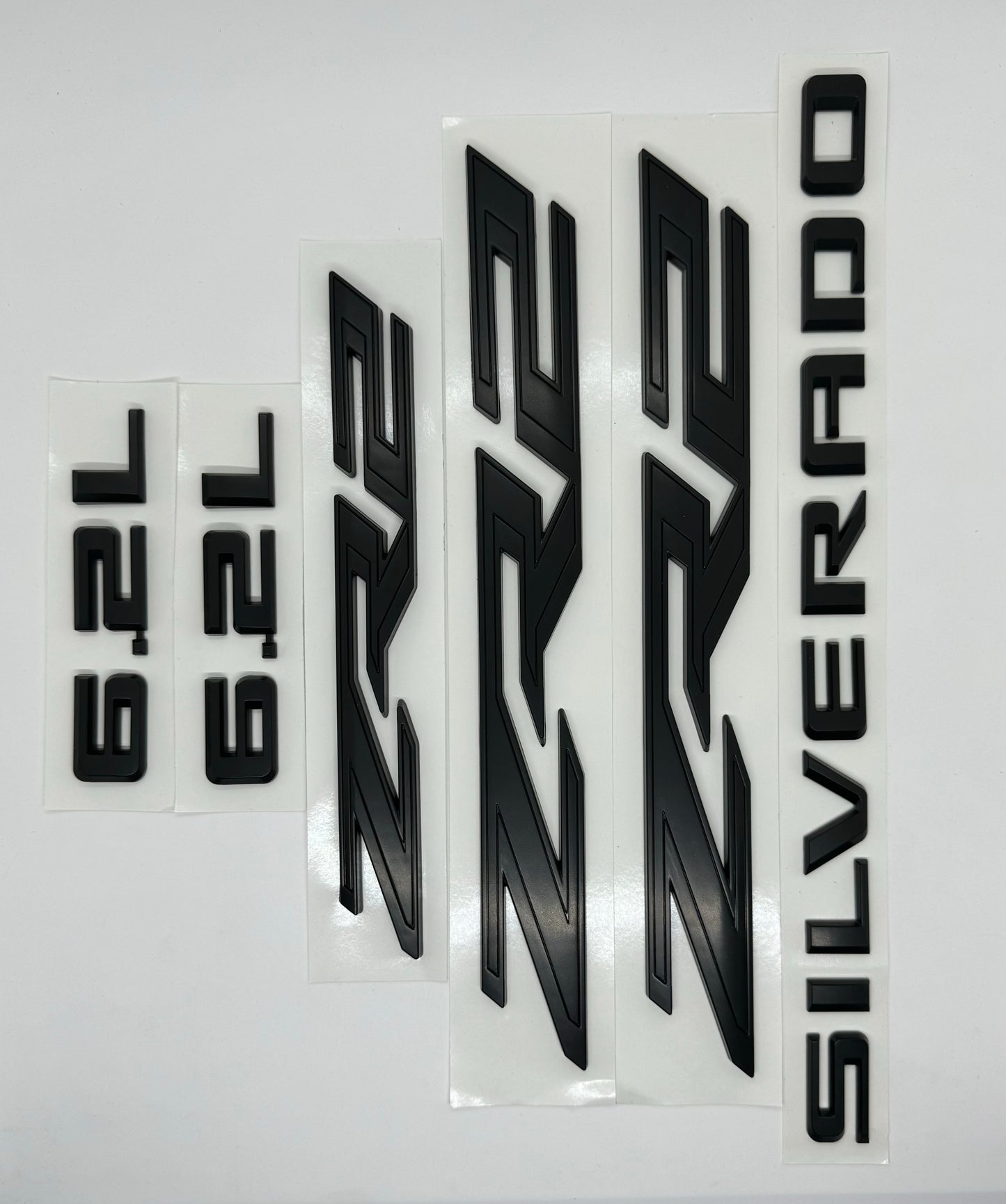 Chevrolet Silverado 1500 2022+ ZR2 - Complete 8 Piece Black Badge Kit