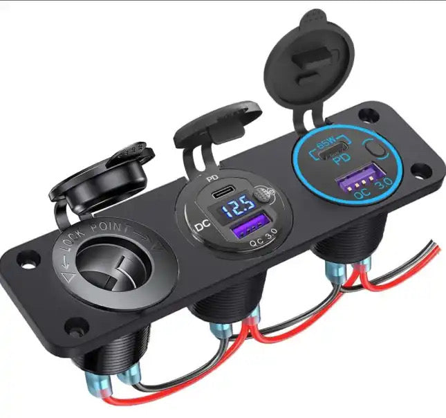3 way usb outlet