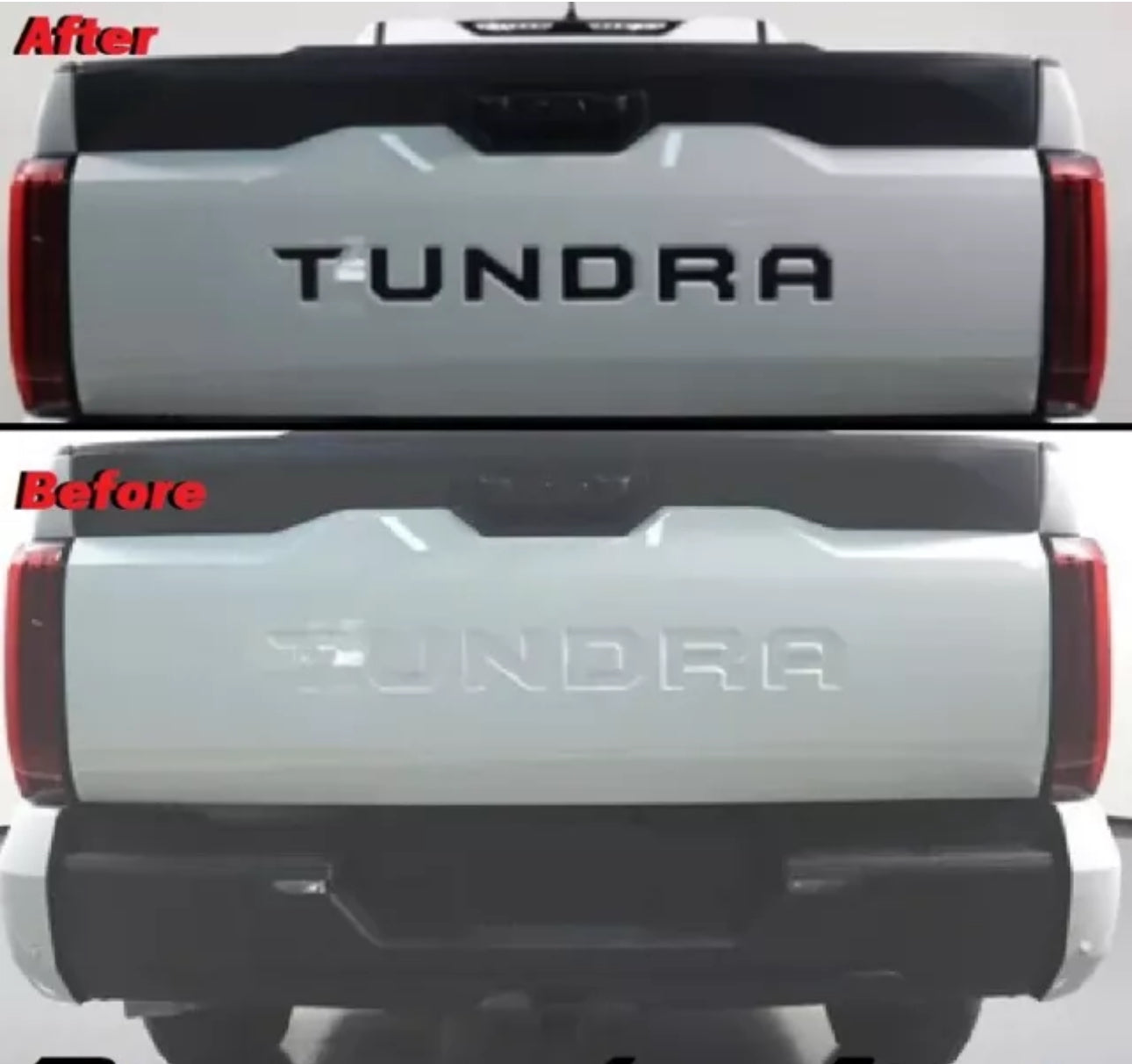 Tailgate Insert Decal Letters - suit Toyota Tundra 2022+