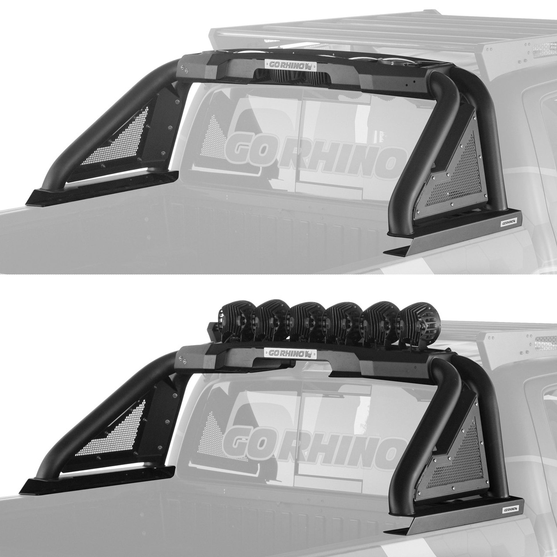 Go Rhino Sports Bar 2.0 with actuator on Ute