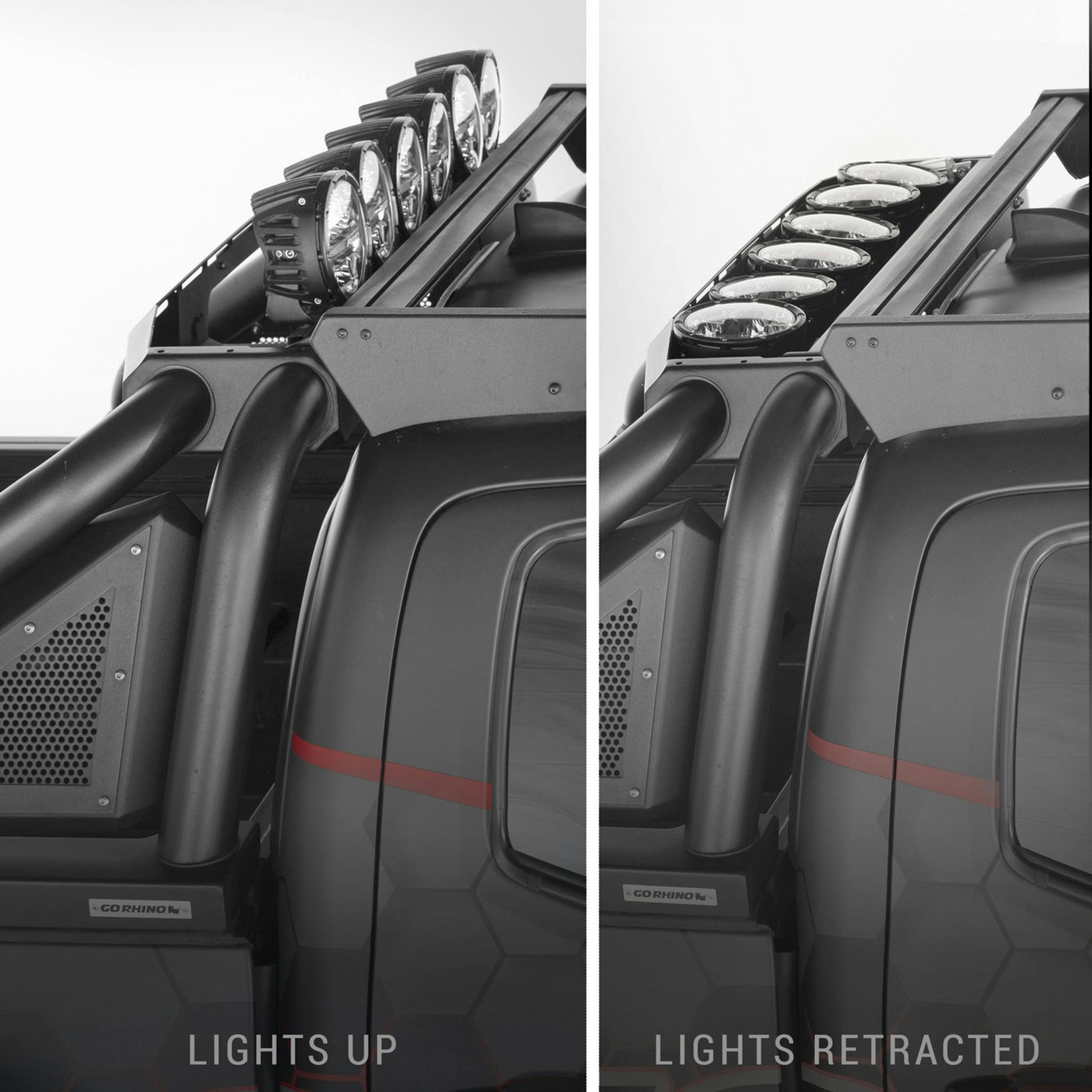 Go Rhino Sports Bar 2.0 with actuator on Ute