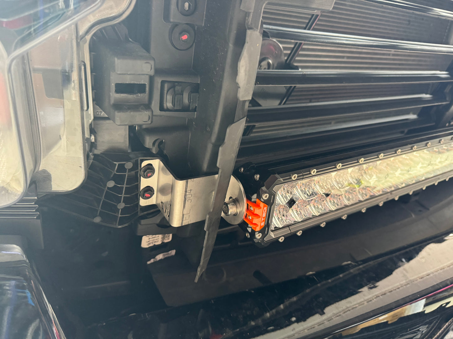 Chevrolet Silverado ZR2 - Behind Grill LED Light Bar Brackets