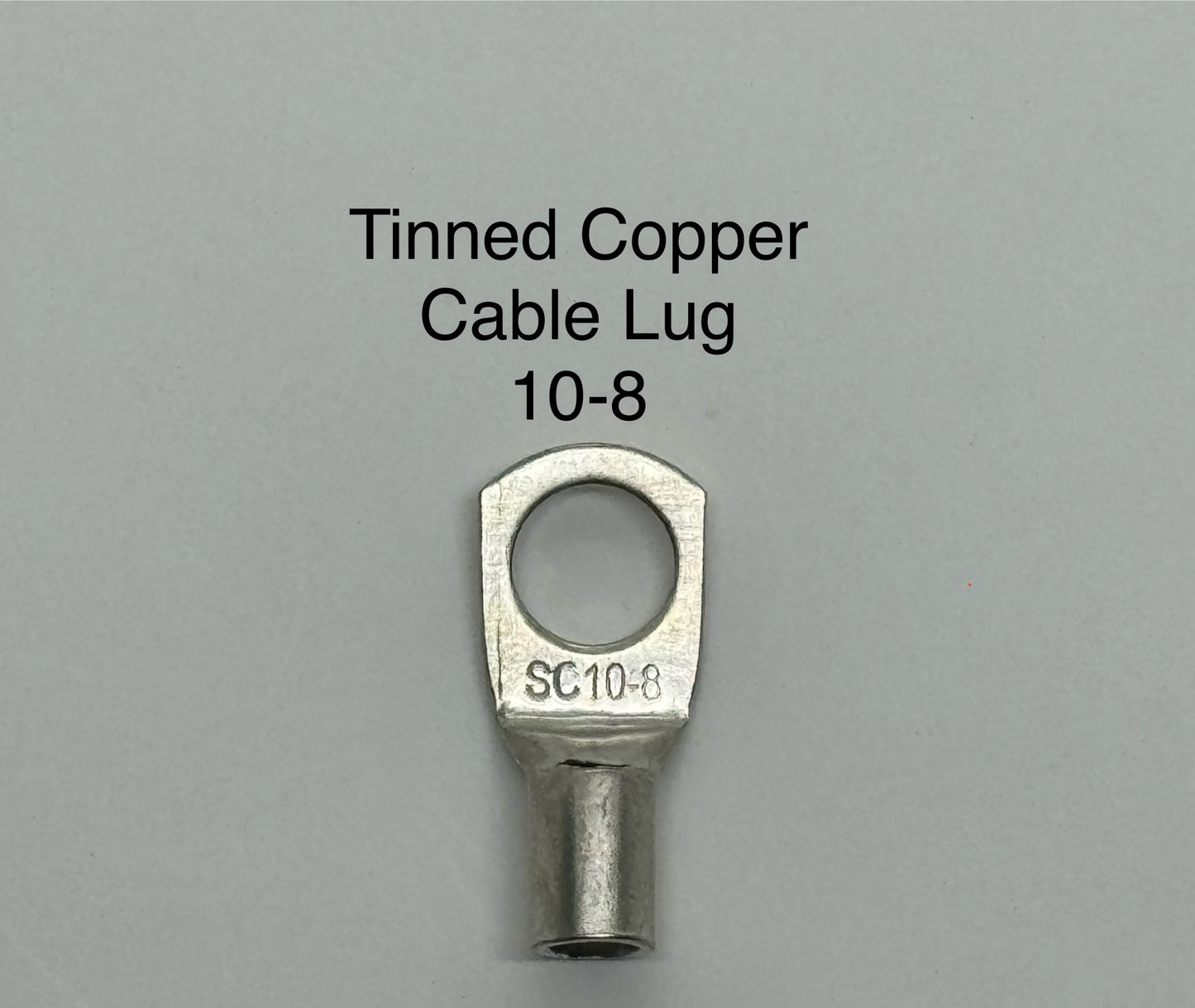 Tinned Copper Cable Lugs with 8mm Hole - 10 Packs