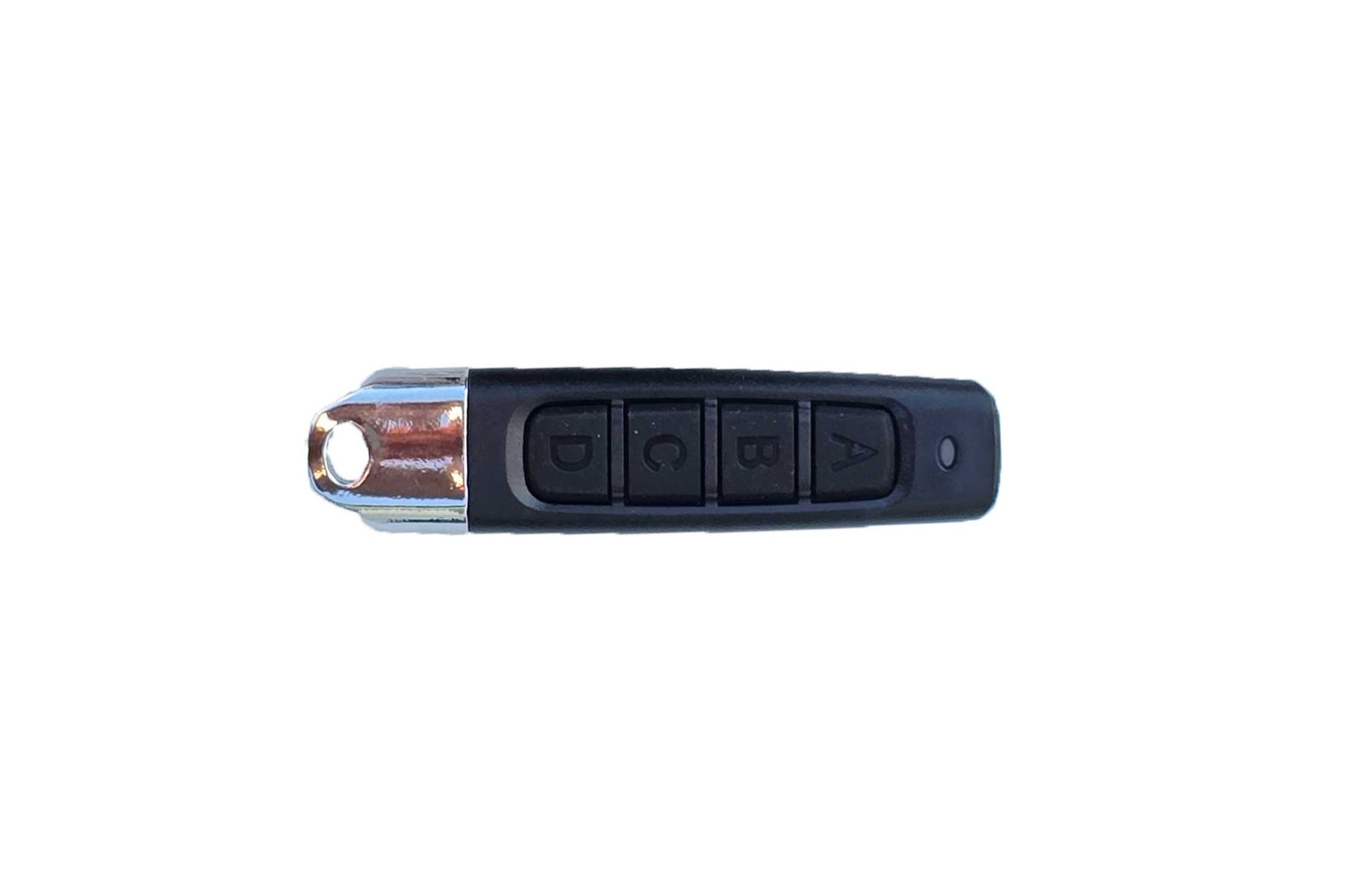 Car key fob with buttons on a white background