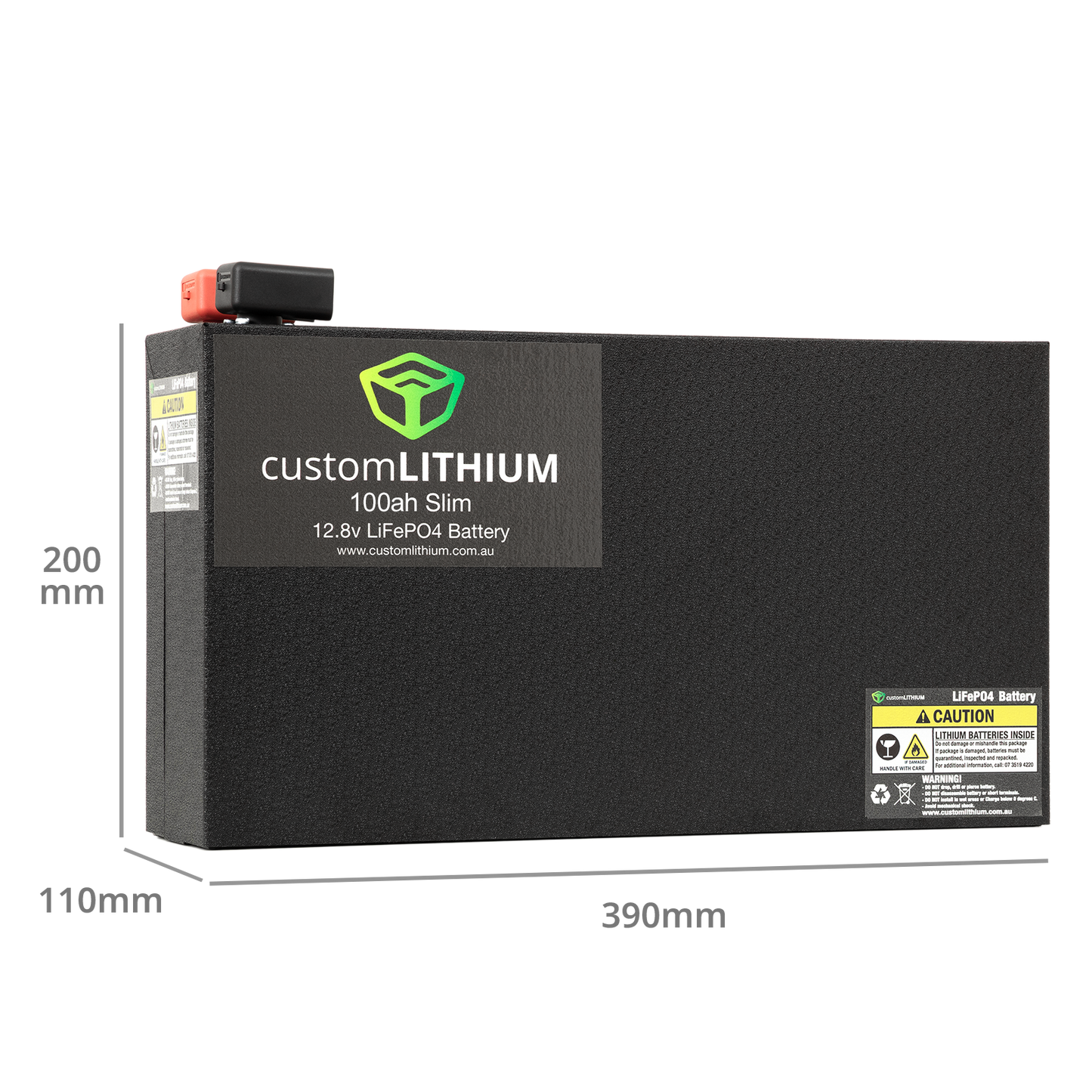Custom lithium 100Ah Slim Battery