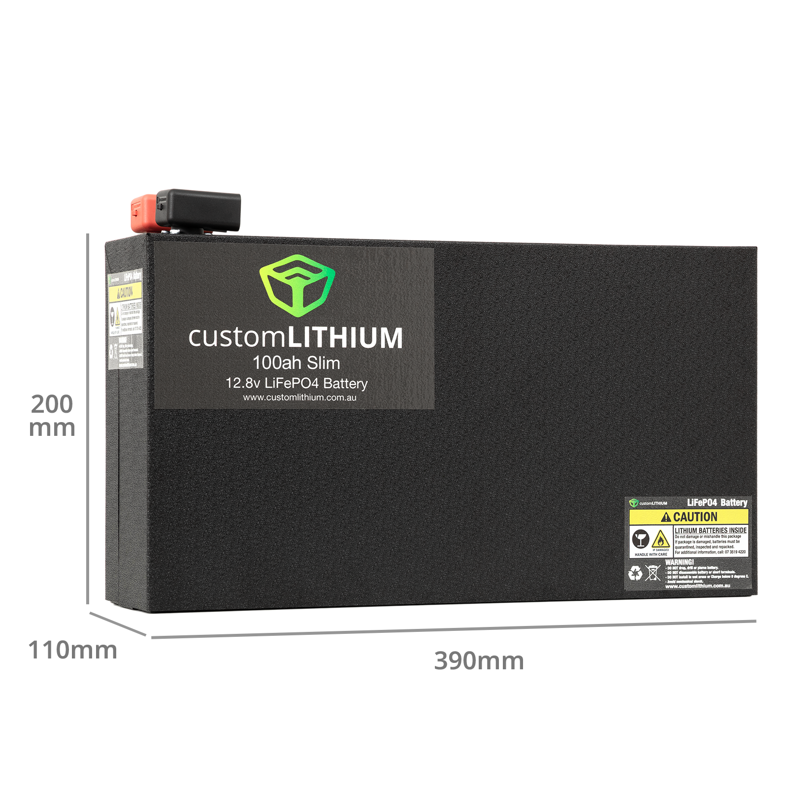 Custom lithium 100Ah Slim Battery