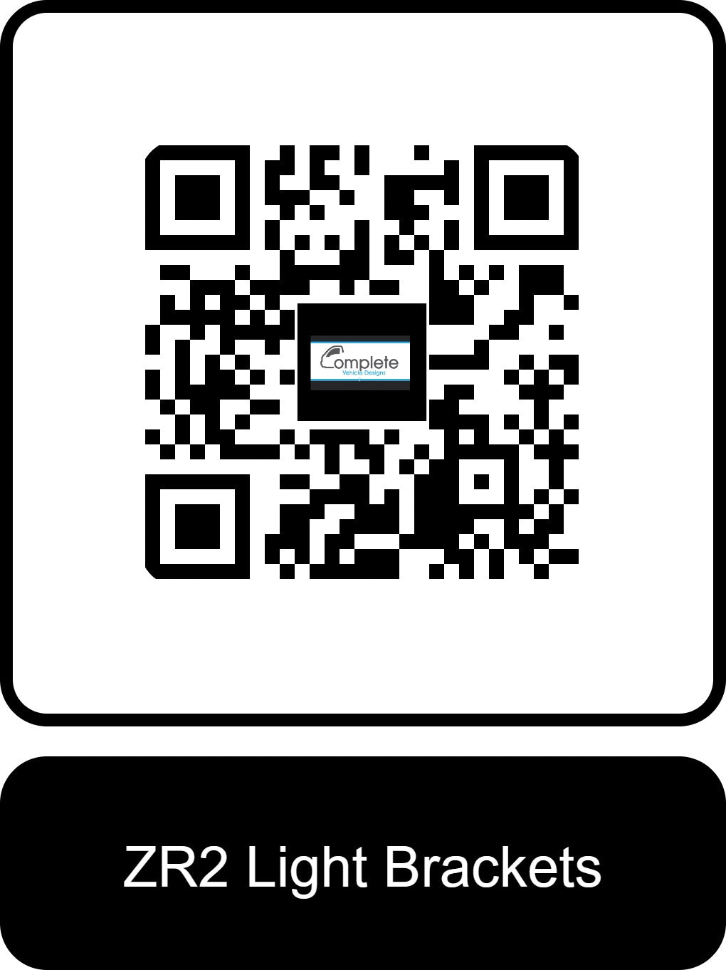 ZR2 Behind Grill Light Bar QR Code installation instructions