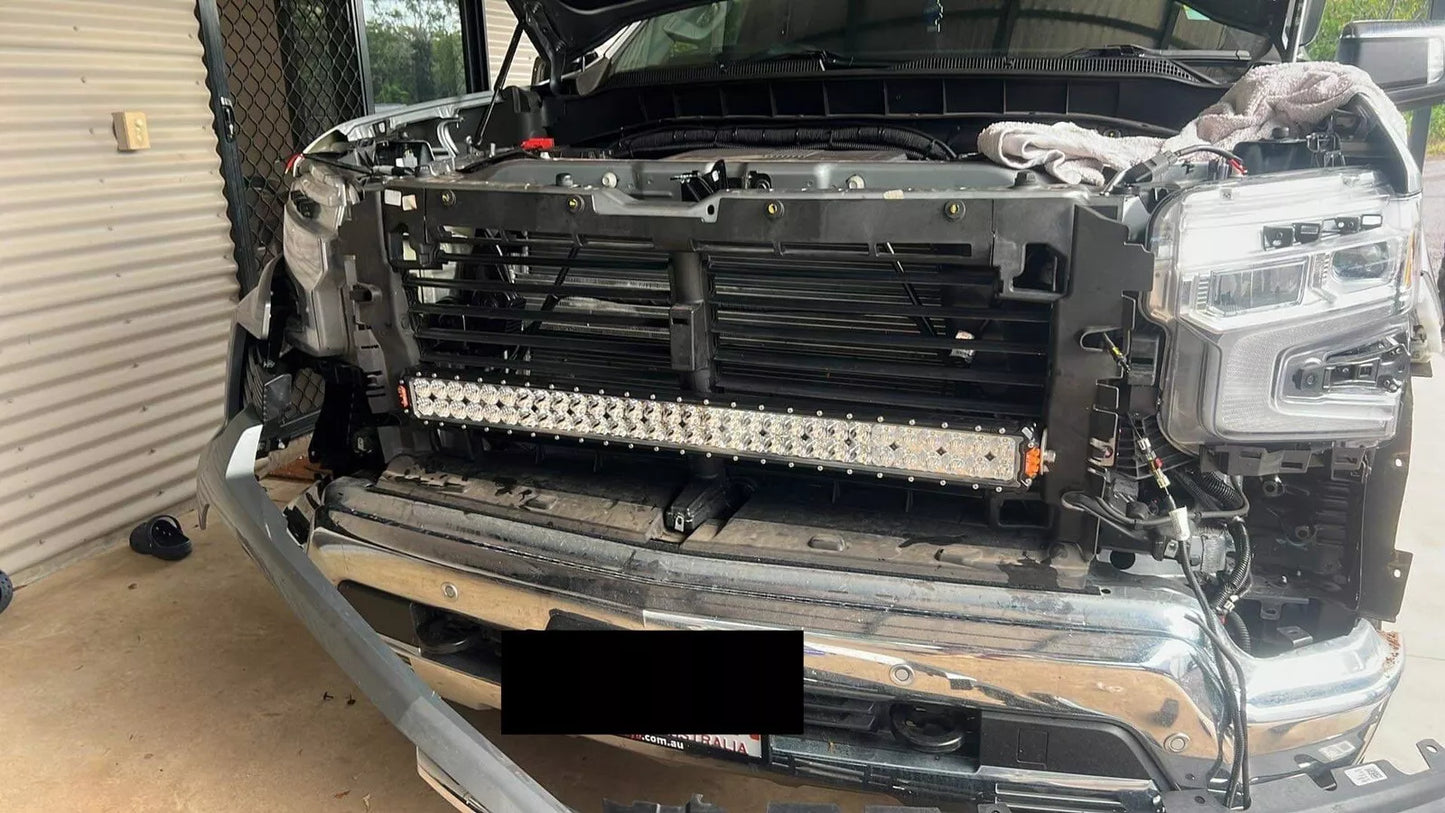 2023+ Chevrolet Silverado 1500 LTZ- Behind Grill LED Light Bar Brackets