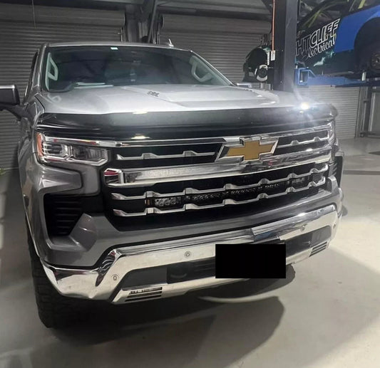 2023+ Chevrolet Silverado 1500 LTZ- Behind Grill LED Light Bar Brackets