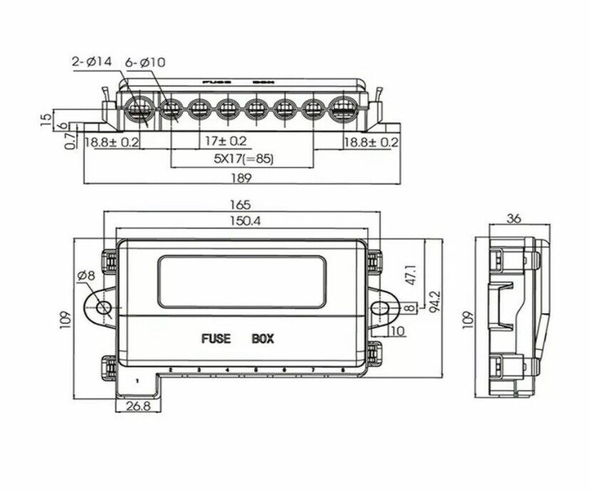 Midi Fuse Box diagram