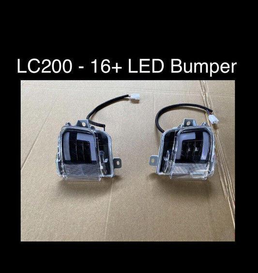Clear LED Bumper Bar Lights – Toyota Landcruiser 200 Series (2016+)