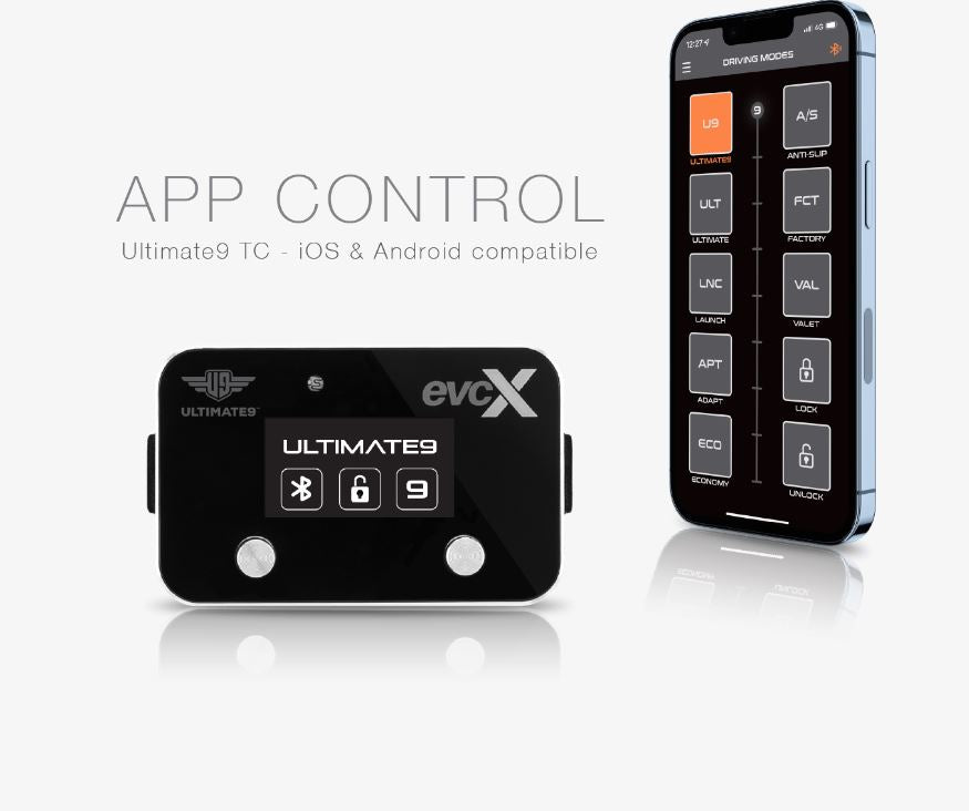evcx throttle controller screen and app