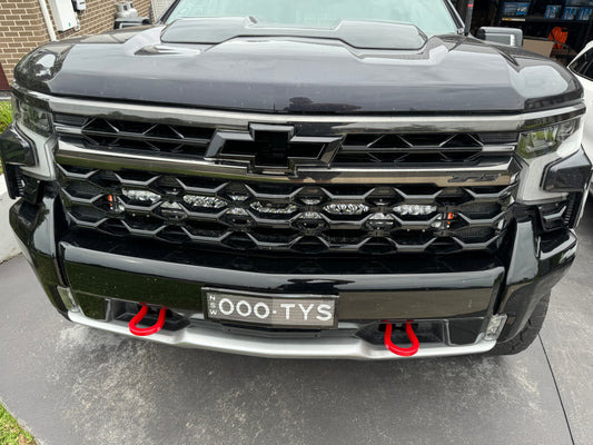 Chevrolet Silverado 1500 'ZR2' Front Grill Bowtie Badge Black