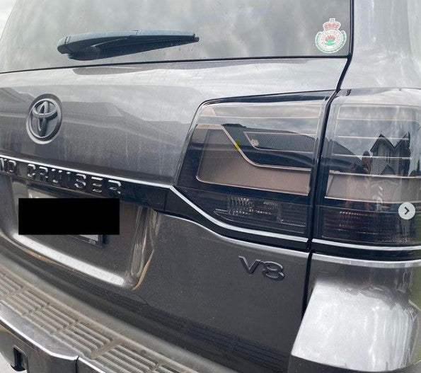 Toyota Landcruiser 200 Series (2016+) - Rear Trim & Badge Kit in Black