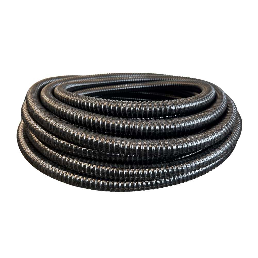 Black Ribbed Sullage Hose