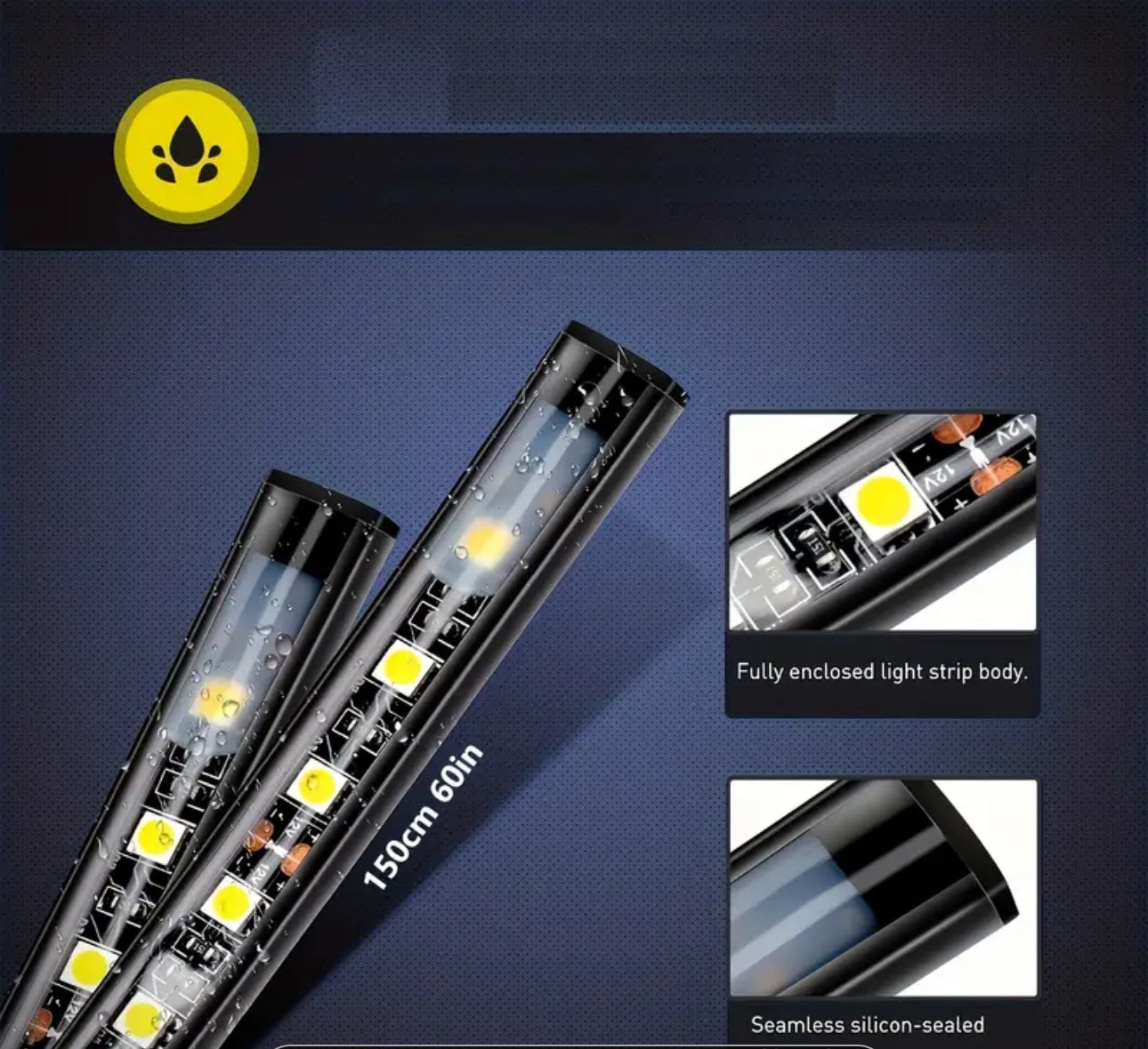 3 Piece LED Ute Bed Light Strips 270 LED