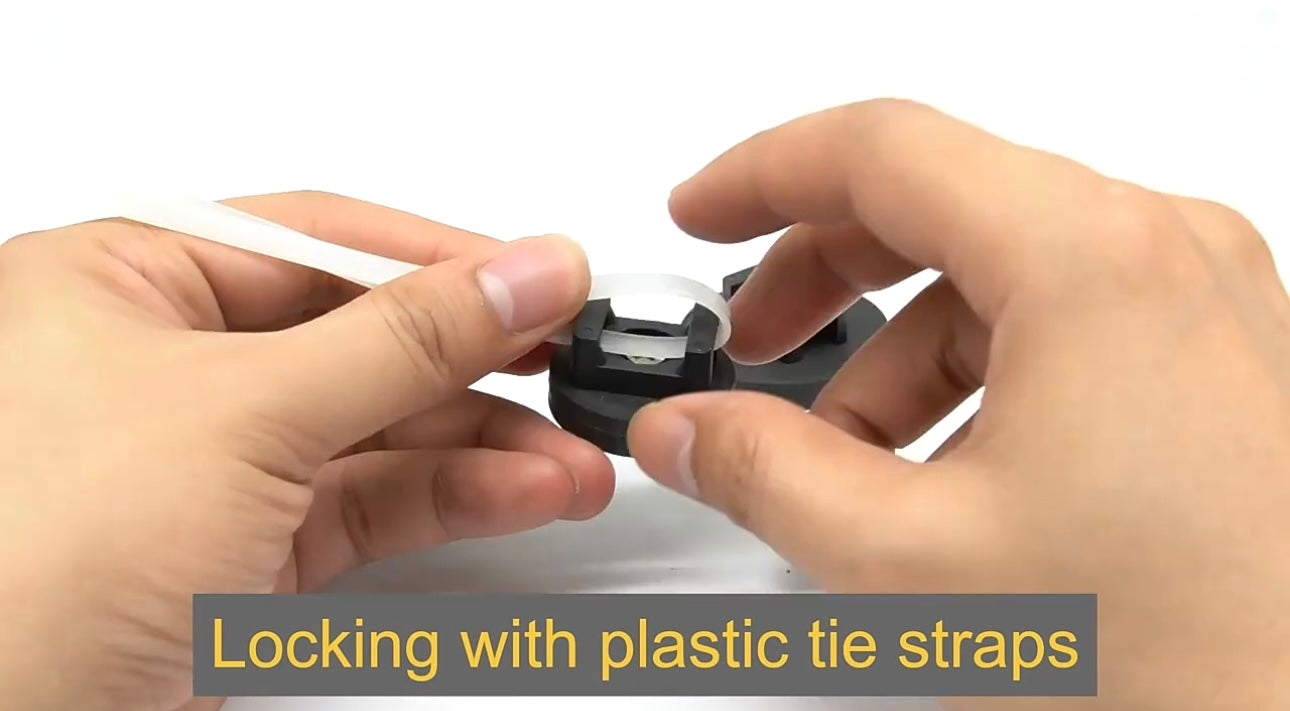Magnetic Zip Tie Holder 22mm Base – Weatherproof Rubber Sealed for Outdoor Use