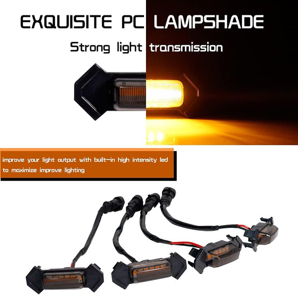 Smoked Amber Grill LED Lights Complete Vehicle Designs
