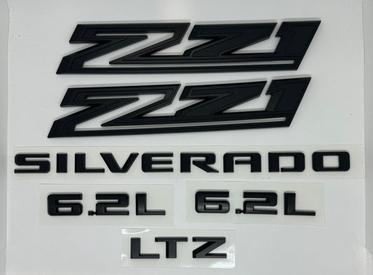 Chevrolet Silverado 1500 2019+ Black Badge Kit (Z71, LTZ, Trail Boss)