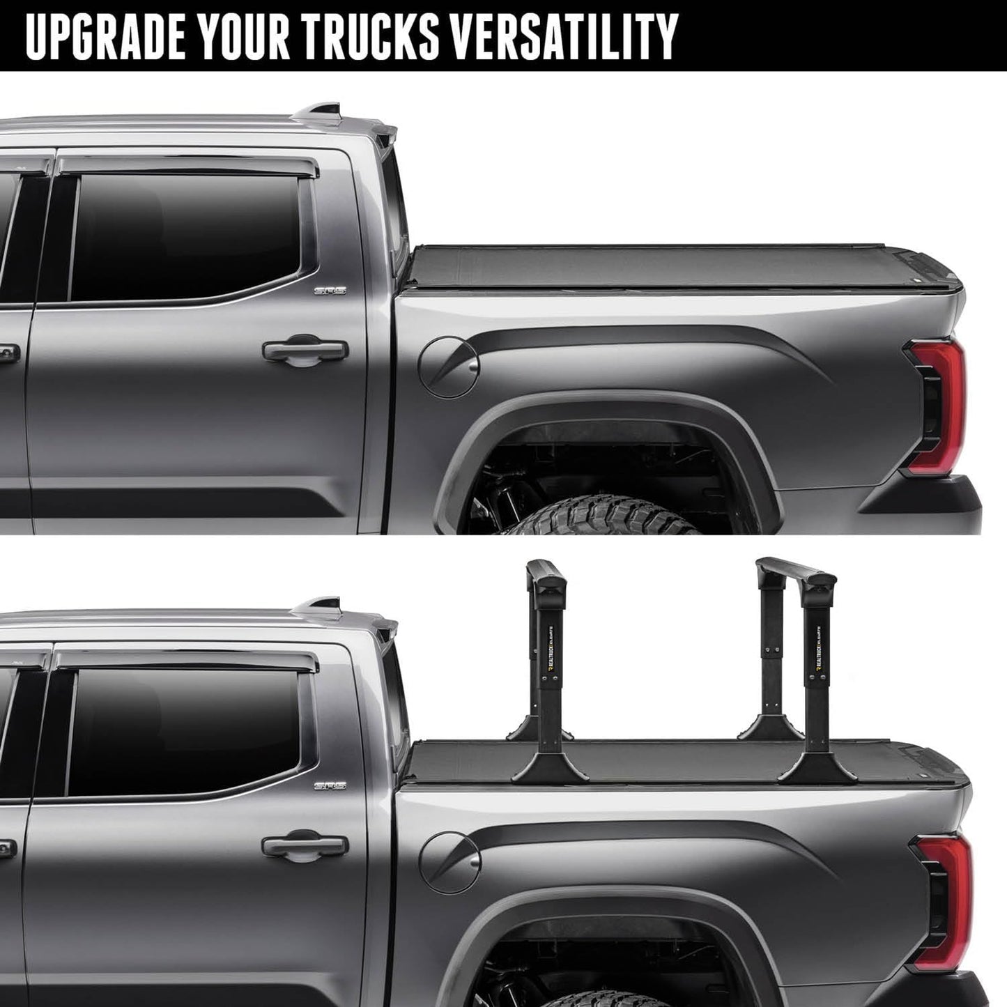 BAK Revolver X4TS Hard Rolling Truck Bed Tonneau Cover w/ T-Slot Rails