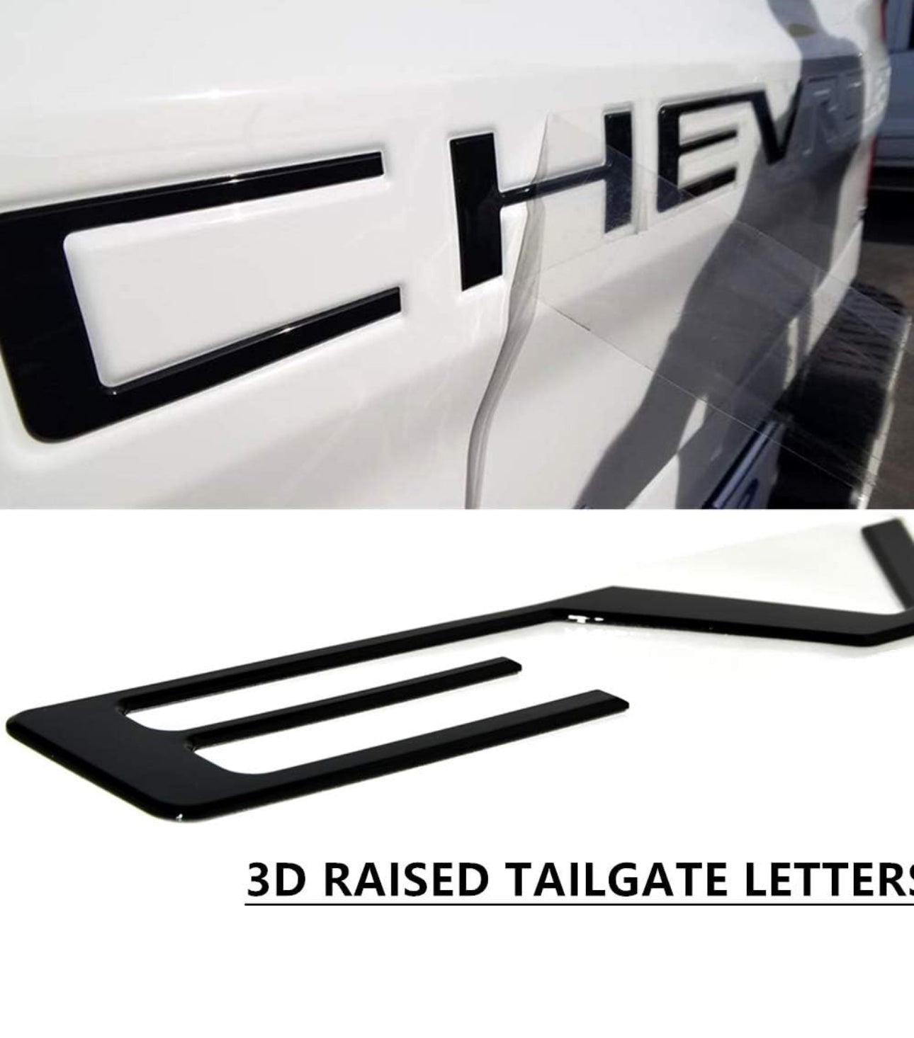 Chevrolet Silverado 1500 / 2500 Tailgate Insert Letters 2019-2024 Decals