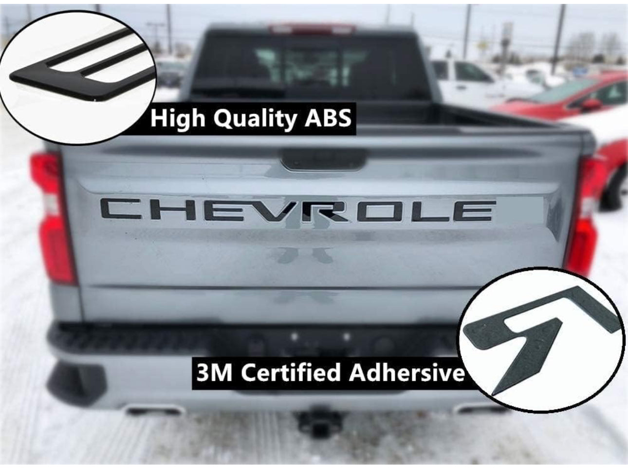 Chevrolet Silverado 1500 / 2500 Tailgate Insert Letters 2019-2024 Decals