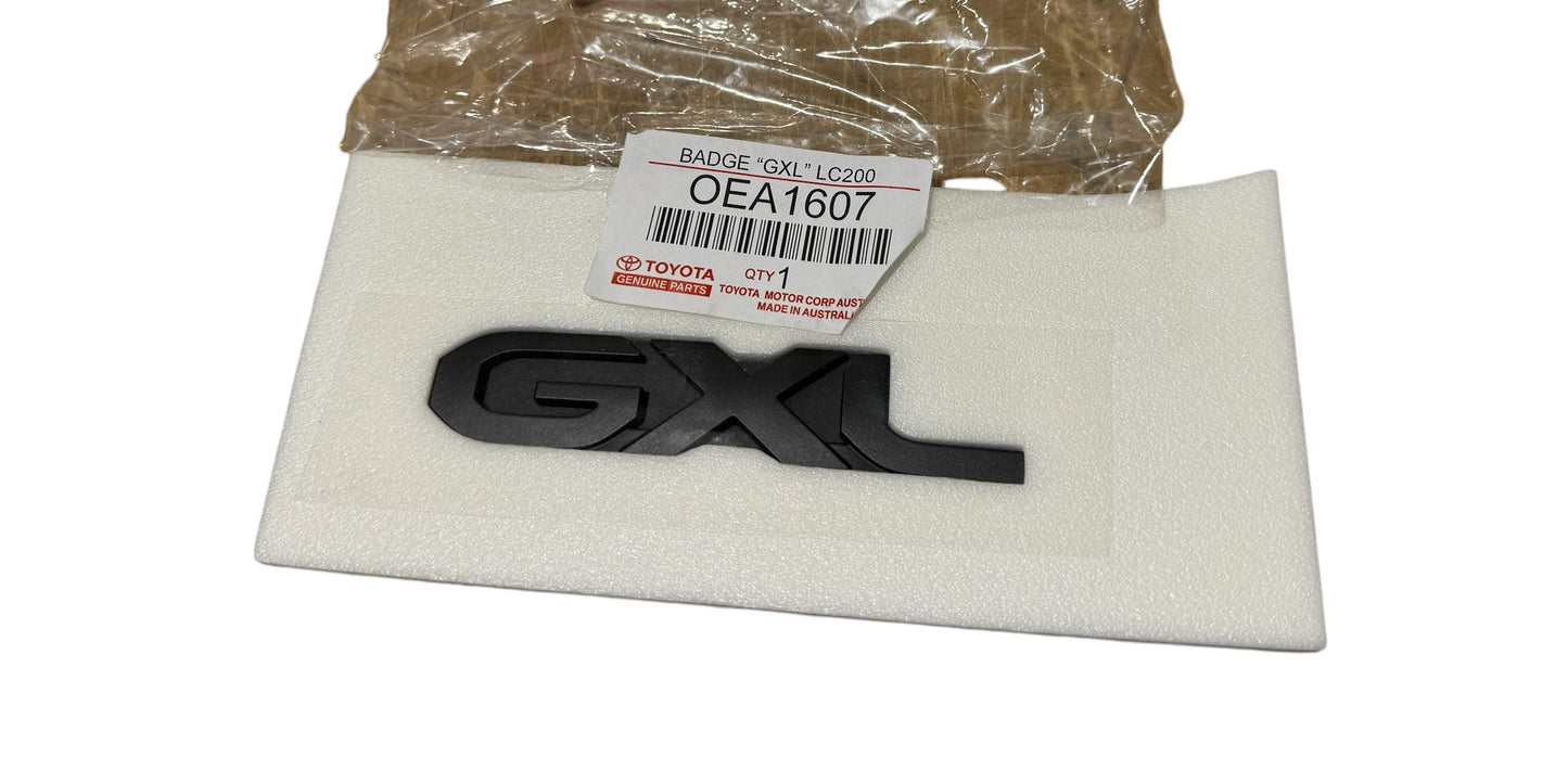 Toyota Landcruiser 200 Series - GXL Badge Matte Black