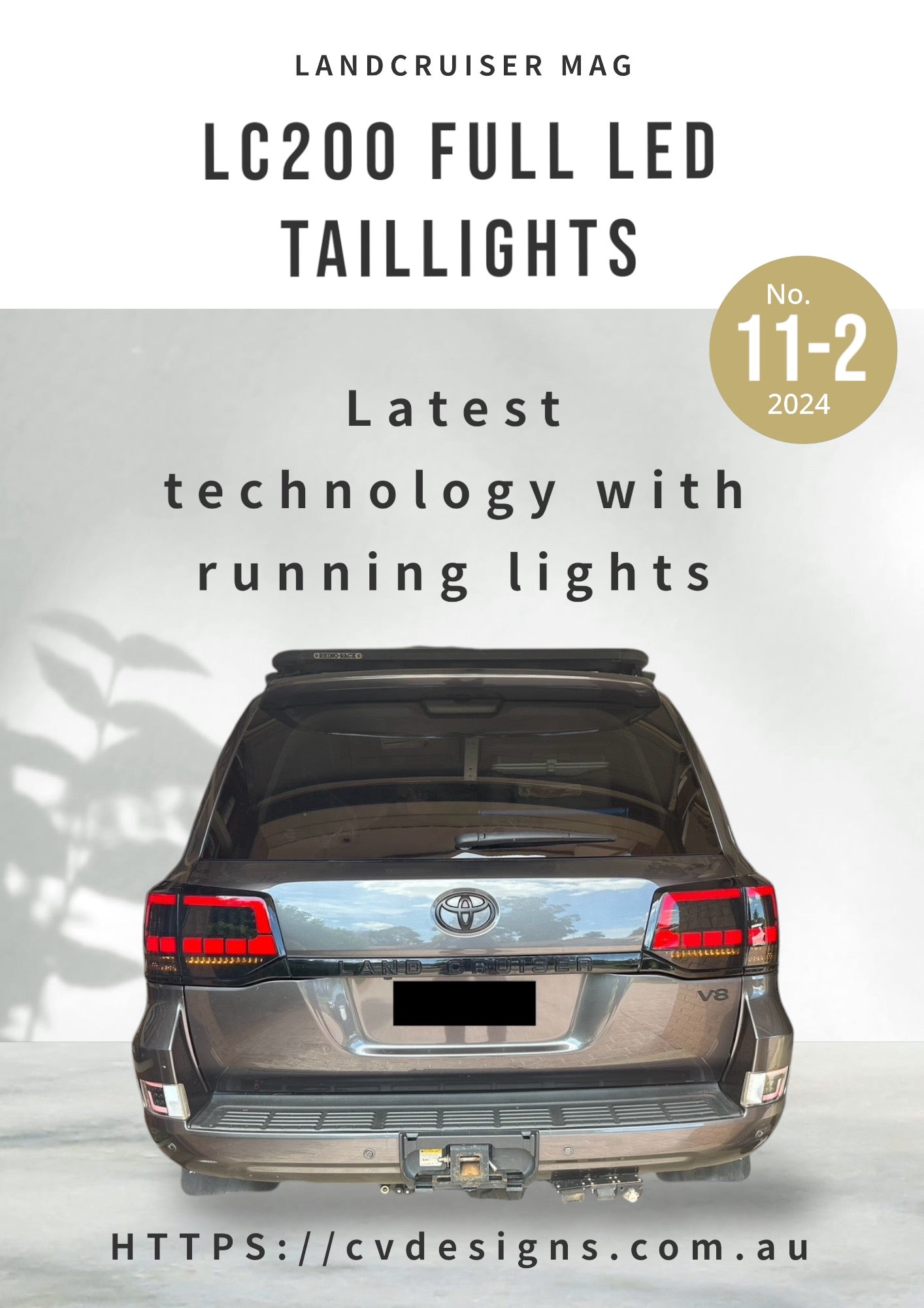 Toyota Landcruiser 200 Series 2016+ - New Style FULL LED Taillights