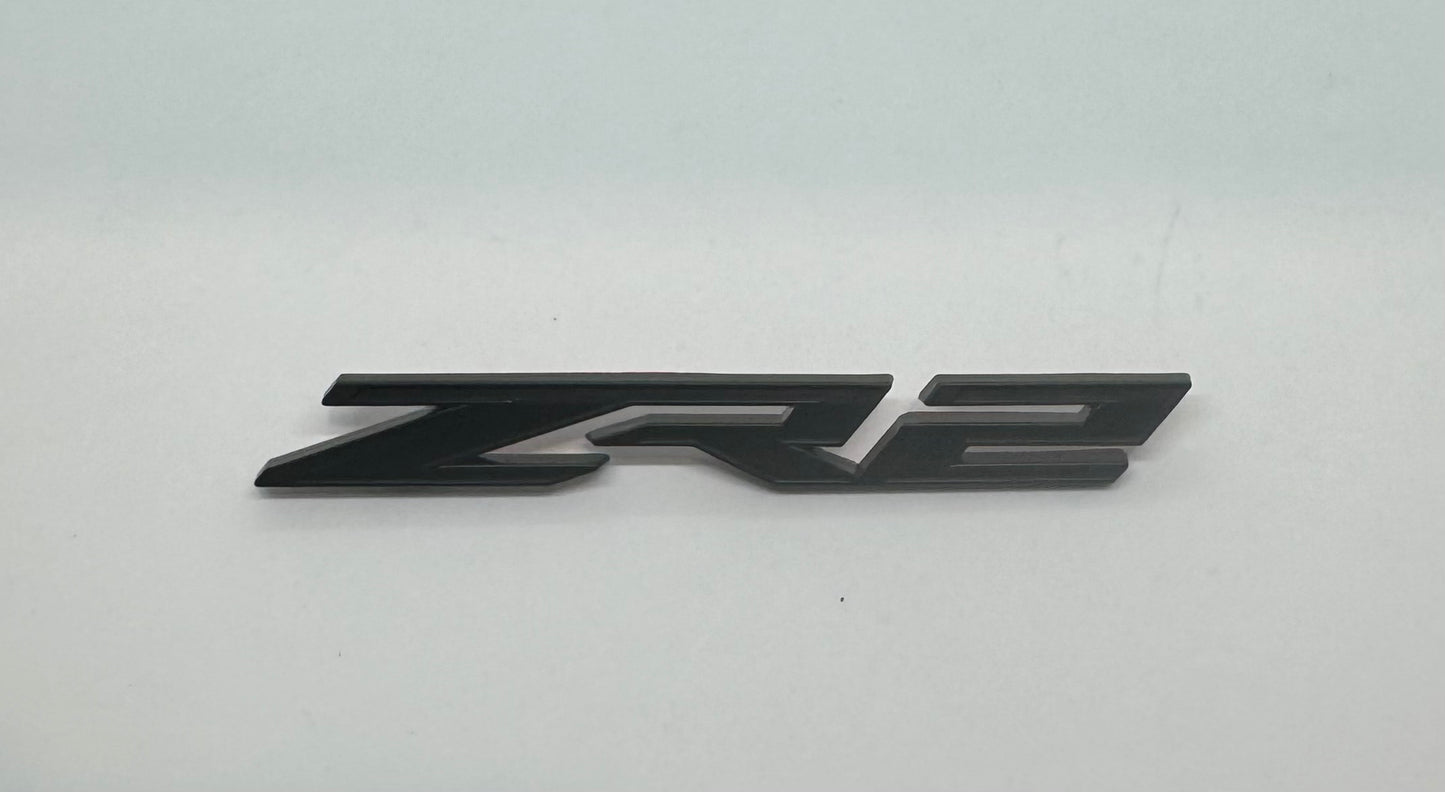 Chevrolet Silverado 1500 Front Grill 'ZR2' Badge Black