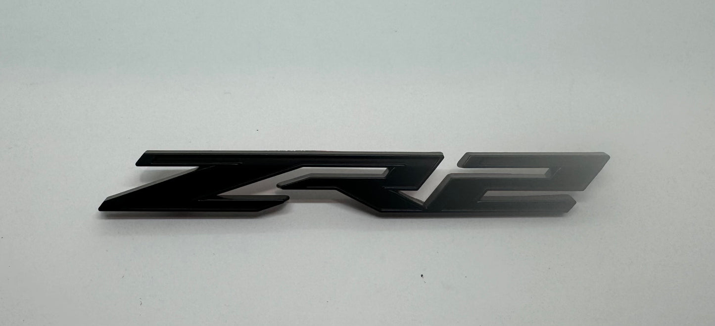 Chevrolet Silverado 1500 Front Grill 'ZR2' Badge Black