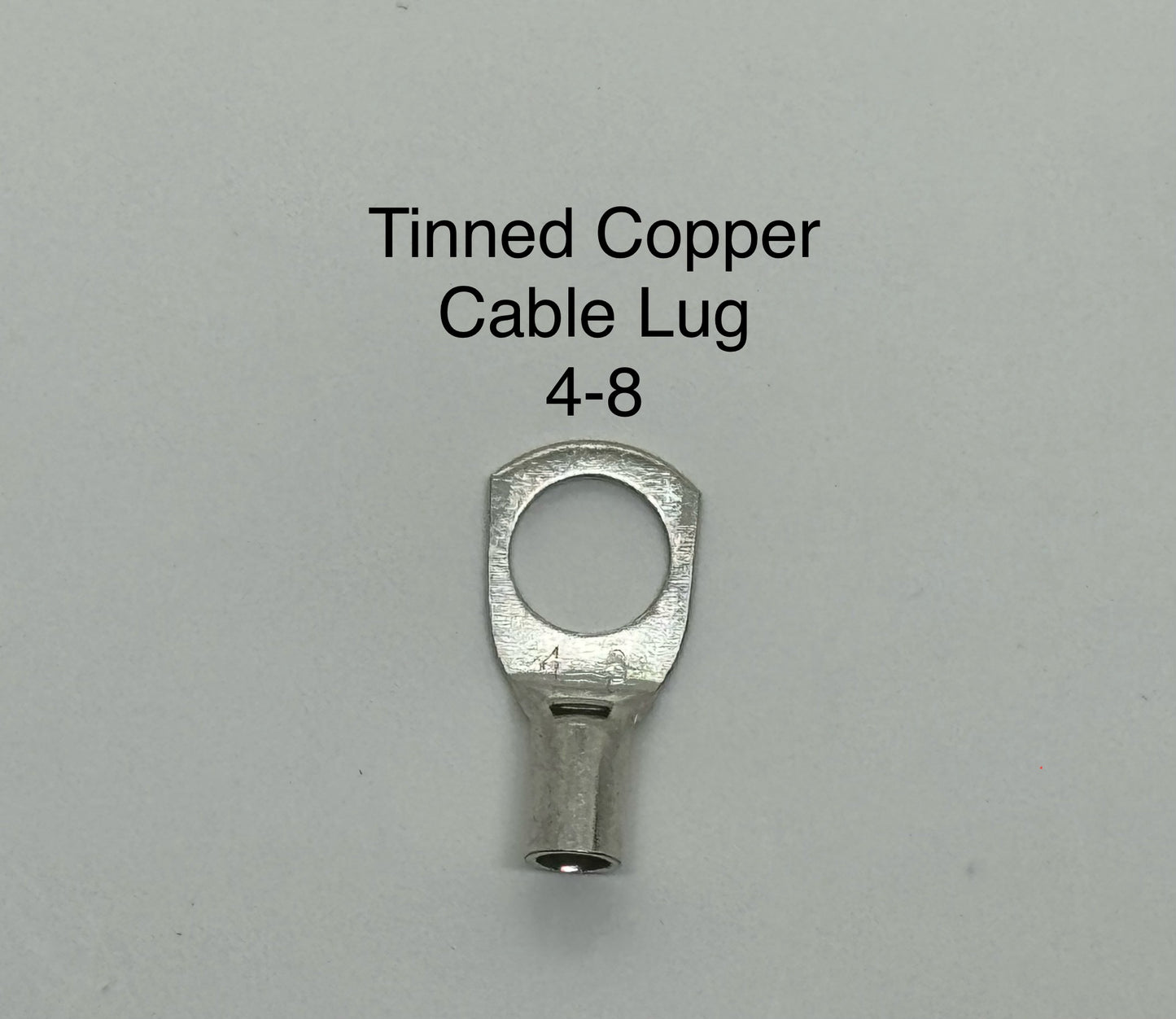 Tinned Copper Cable Lugs with 8mm Hole - 100 Packs