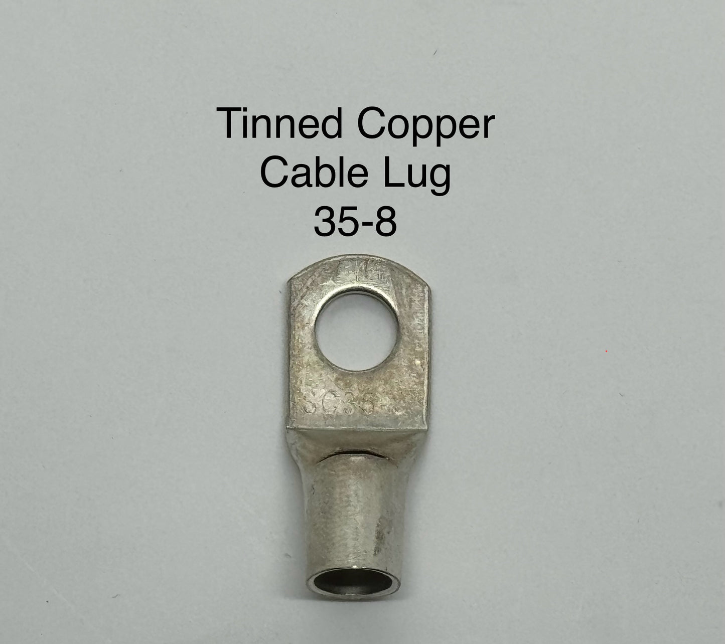 Tinned Copper Cable Lugs with 8mm Hole - 100 Packs