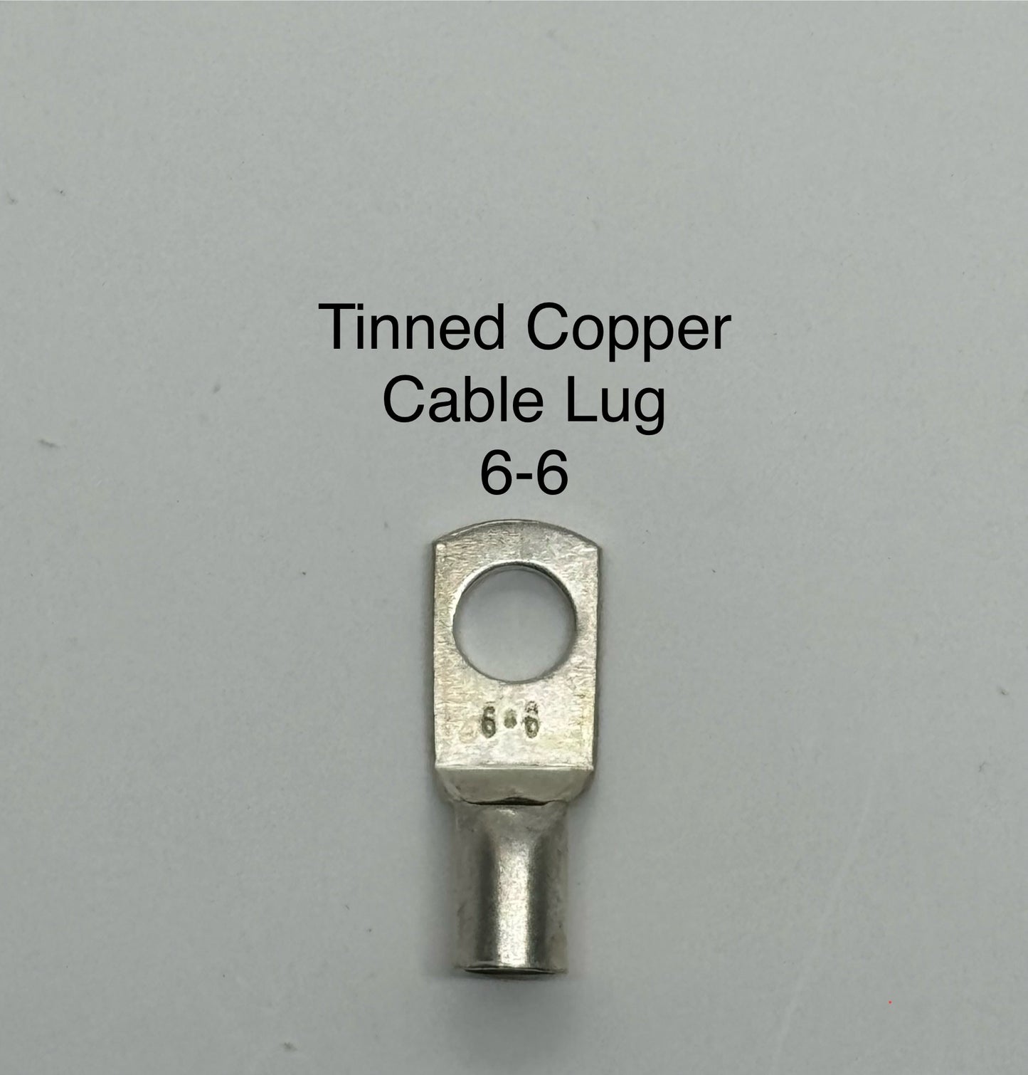 Tinned Copper Cable Lugs with 6mm Hole - 500 Packs