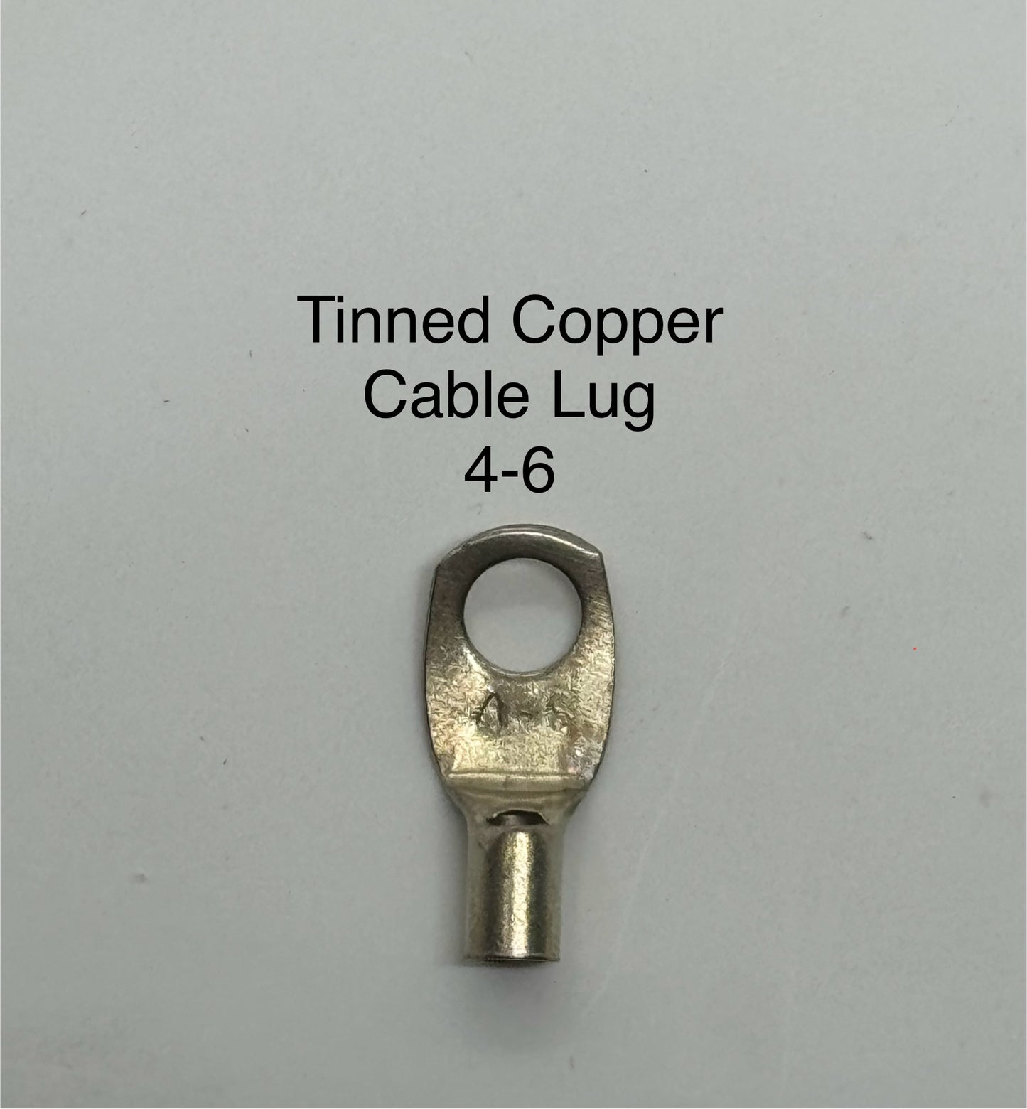 Tinned Copper Cable Lugs with 6mm Hole - 500 Packs