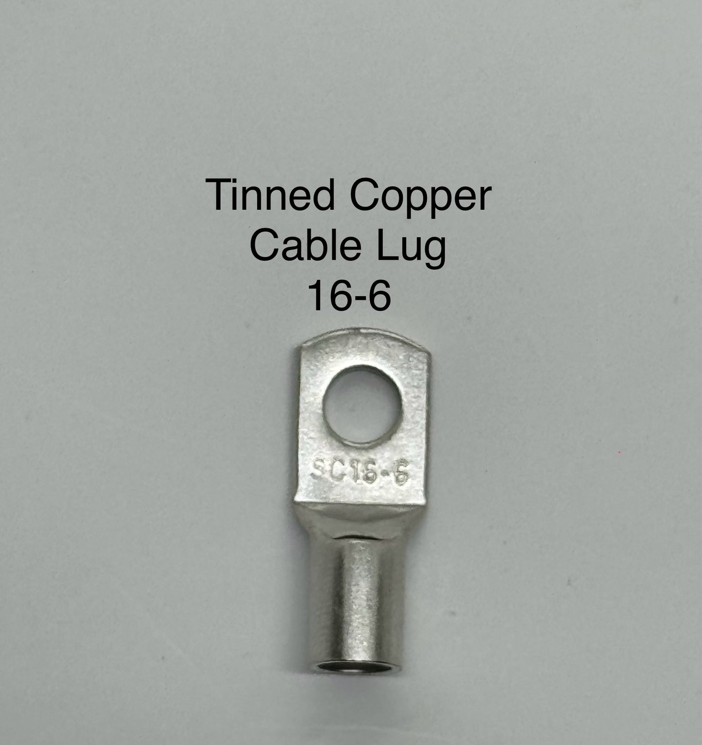 Tinned Copper Cable Lugs with 6mm Hole - 500 Packs