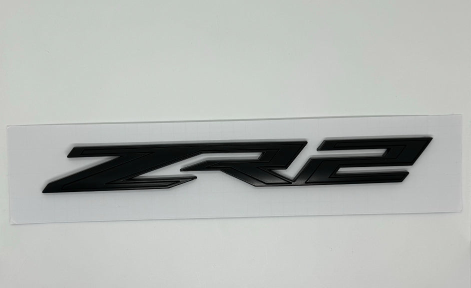 Chevrolet Silverado 1500 Tailgate 'ZR2' Badge Black