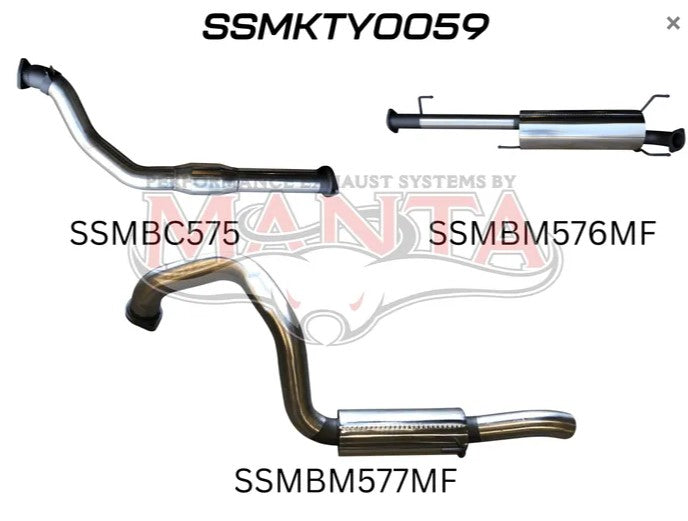 Toyota Prado 120 Series - Manta Performance Exhausts