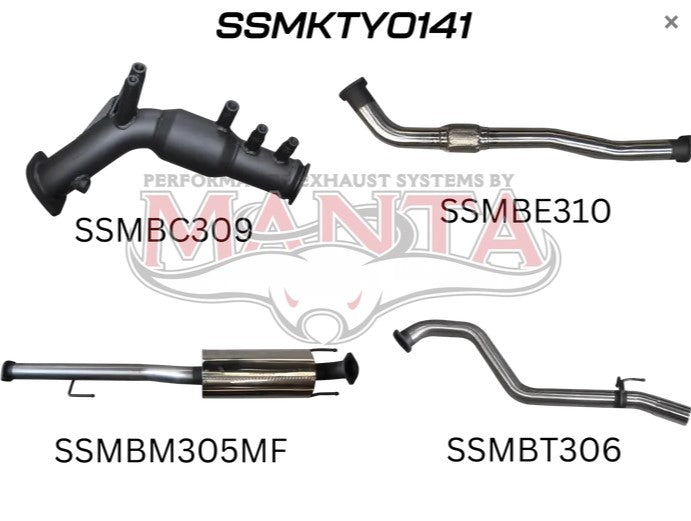 Toyota Hilux N80 (2015-Current )- Manta Performance Exhausts