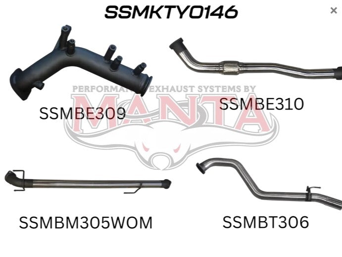 Toyota Hilux N80 (2015-Current )- Manta Performance Exhausts