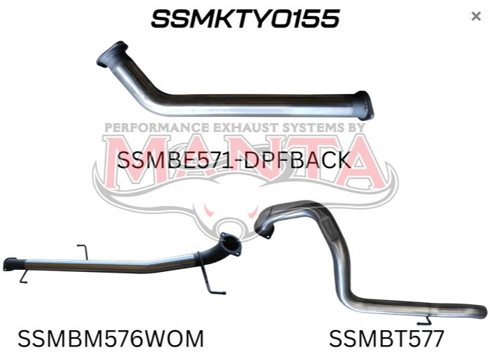 Toyota Prado 150 Series - Manta Performance Exhausts