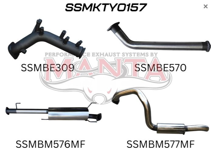 Toyota Prado 150 Series - Manta Performance Exhausts