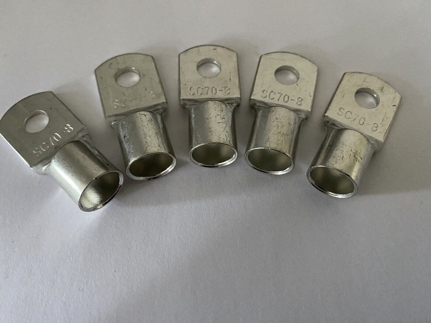 Tinned Copper Cable Lugs with 8mm Hole - 500 Packs