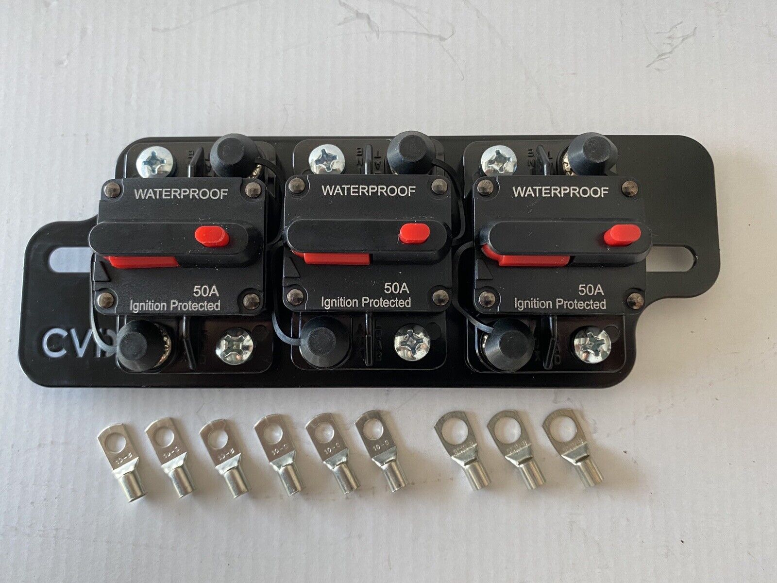 3 x 50A Circuit Breakers & Battery Mount Bracket Kit – Complete Vehicle ...