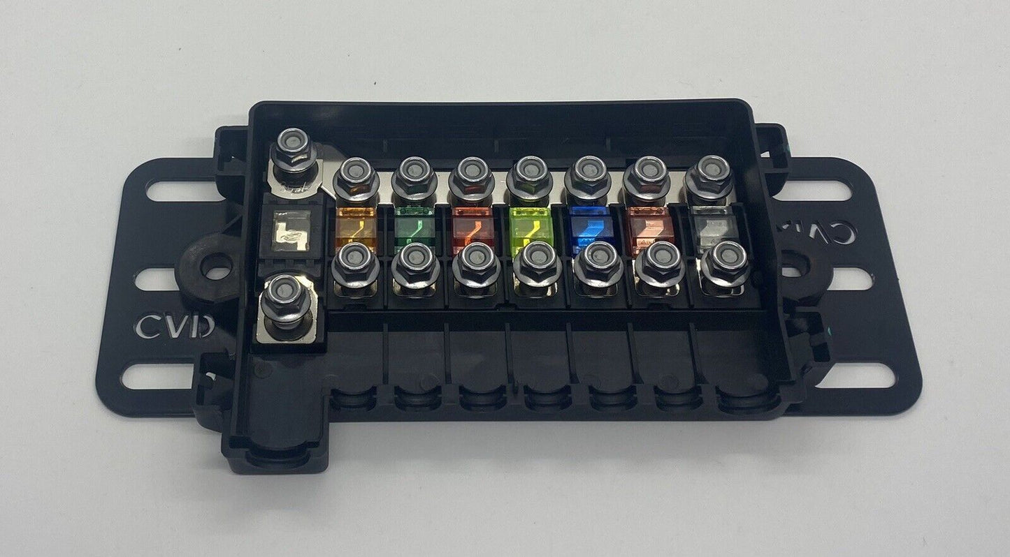 7 Way - Midi Fuse Holder + Battery Mounting Plate