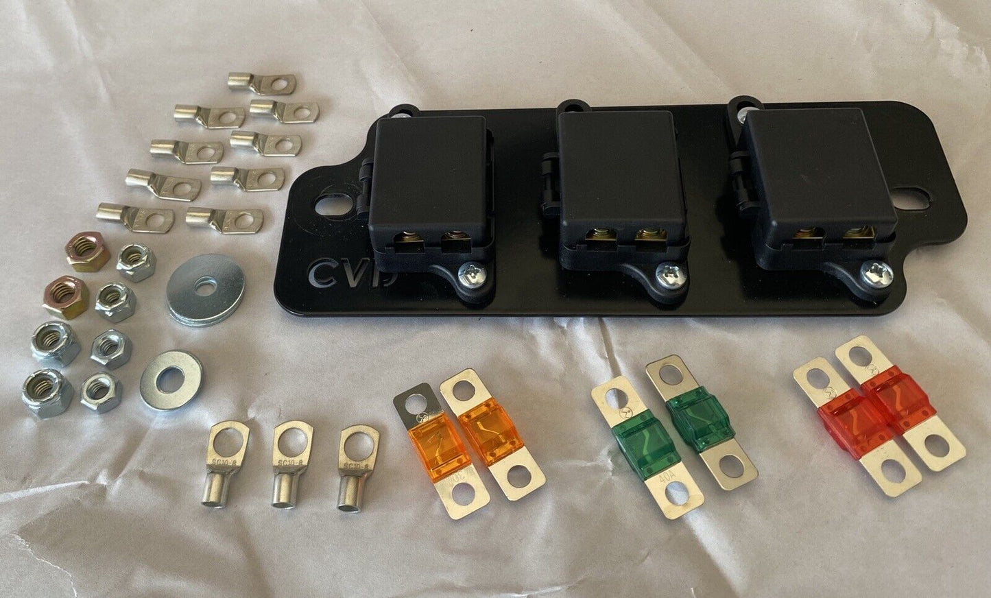 3 Way - Double (6) Midi Fuse Holder Battery Plate Kits